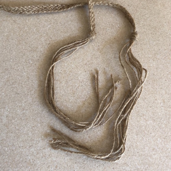 Vintage Y2K Braided Jute Boho Belt-Hippie chic - Picture 9 of 16